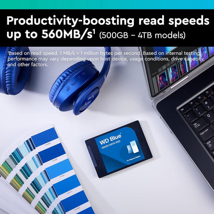 WD Blue SA510 1TB 2.5" SATA SSD with up to 560MB/s read speed
