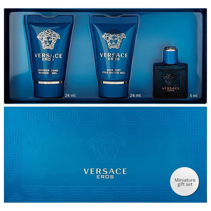 Versace Eros Perfume for Men 3 Piece Mini Gift Set