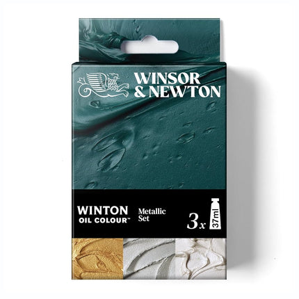 Winsor & Newton Winton Oil Color Paint Set, Metall