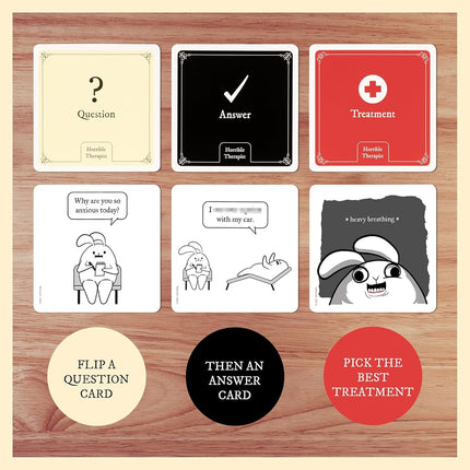 Exploding Kittens Horrible Therapist Extra Horrible, 3-8 Players, 17+