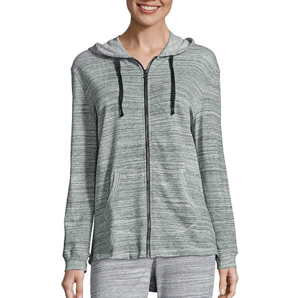 Hanes womensO46931French Terry Full-zip Hoodie Lon