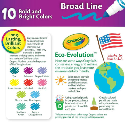 CRAYOLA Broad Line Markers