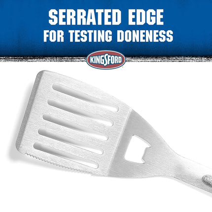 Kingsford Stainless Steel BBQ Spatula with Red & Black Handle