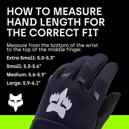 Fox Racing JUNIOR GLOVES DIRTPAW BLACK YS