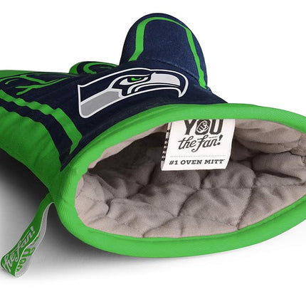 NFL Seattle Seahawks NFL Seattle SeahawksNFL #1 Oven Mitt, Blue, Dimensions: 13.25" x 6.5"