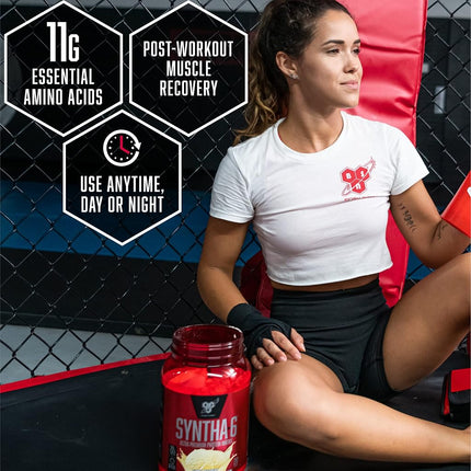 BSN SYNTHA-6 EDGE Protein Powder, Whey Protein, Hydrolyzed Whey, Micellar Casein, Milk Protein Isolate, Flavor: Cookies N Cream, 28 Servings