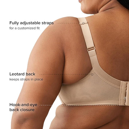Wacoal Women's Retro Chic Full Figure Underwire Bra, Toast, 38 E