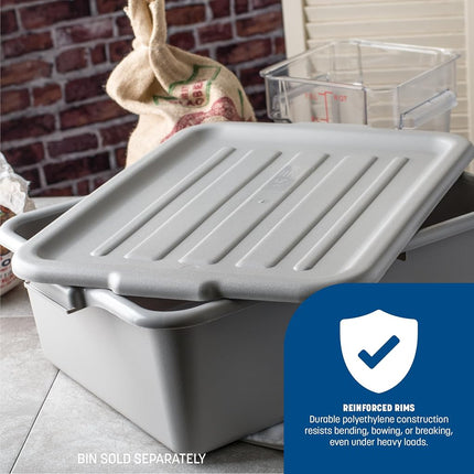 Carlisle FoodService Products 4401223 Comfort Curve Universal Bus/Utility Box Lid, 15" x 20", Gray (Pack of 12)