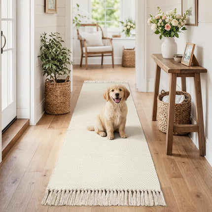Collive 2' x 6' Kitchen Runner Rug, Modern Farmhouse Washable Bathroom Mat