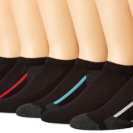 Hanes boys434/6X26-pack No Show Socks Socks - black - Medium