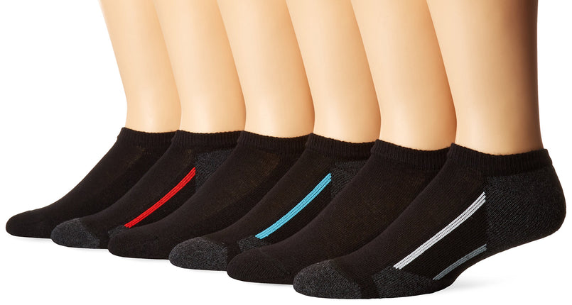 Hanes boys434/6X26-pack No Show Socks Socks - blac