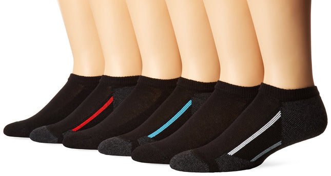 Hanes boys434/6X26-pack No Show Socks Socks - blac
