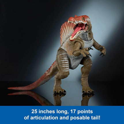 Mattel Jurassic World Hammond Collection JCH09 Jurassic Park 3 Spinosaurus Extra Large Carnival Dinosaur Toy Movable Tongue