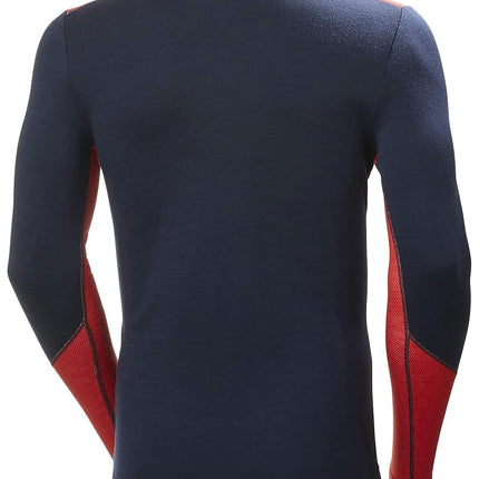 Helly Hansen Men's Lifa Merino Midweight Crew, Navy, M