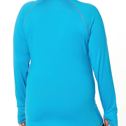Hanes Women's Sport Performance Fleece Quarter Zip Pullover, Underwater Blue, M
