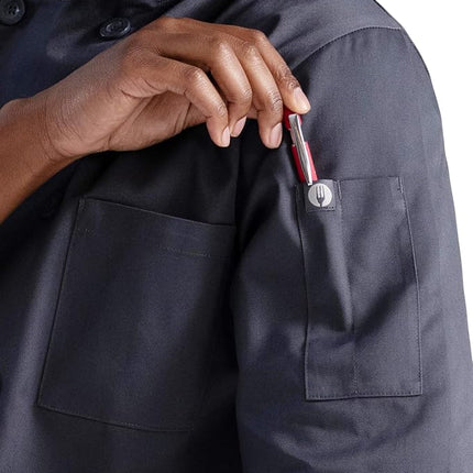 Chef Works Volnay Chef Coat, Charcoal, S