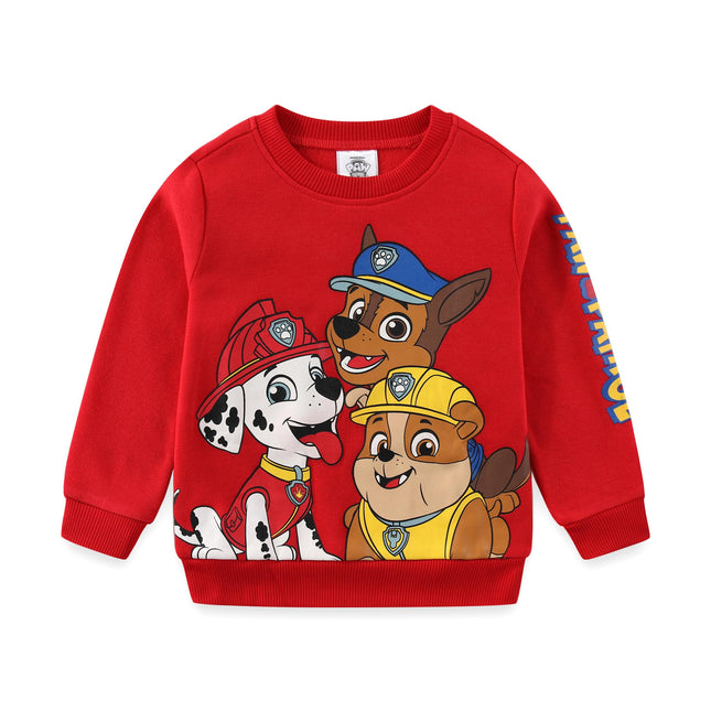 Nickelodeon Paw Patrol Pullover Sweater and Jogger Pant Set for Boys, Active Wear for Kids, Size 7 Red