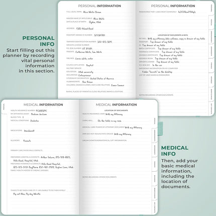 Clever Fox End of Life Planner (Mint Cream, A5 (5.8'' x 8.3'')), (CFELP)