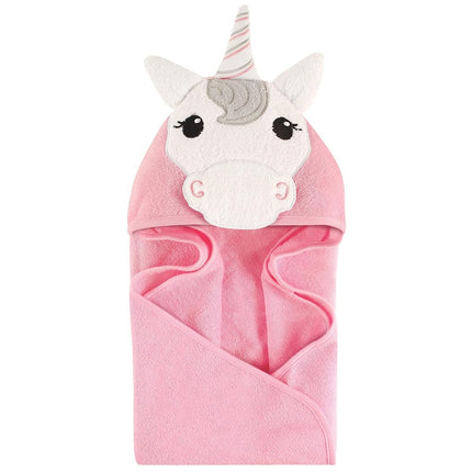 Hudson Baby Animal Hooded Towel, Unicorn, 33''x33'