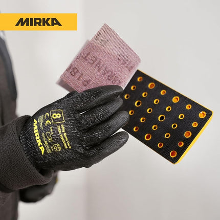 Mirka sanding pad 80x230mm hook and loop fastener/for DecoSander pole sander/for smooth wall & ceiling finish, drywall, detail work / 8393901221
