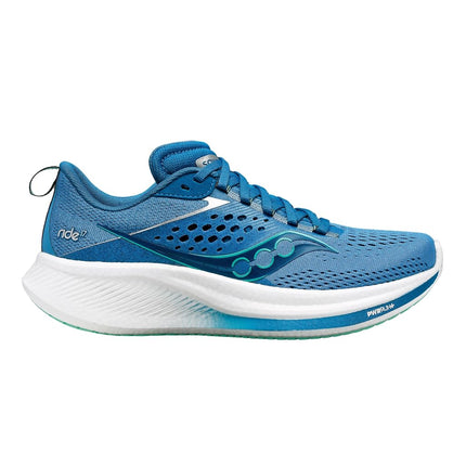 Saucony Women's Ride 17 Sneaker, Breeze/Grotto, 3.5 UK