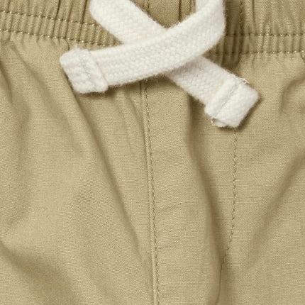 The Children's Place Pantalones jogger elásticos de niño, color lino/azul mareado, paquete de 2, talla 12 robusta