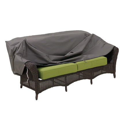 Classic Accessories Ravenna Garden Sofa Loveseat Cover, Dark Taupe/Mushroom/Espresso (193cm, Medium)