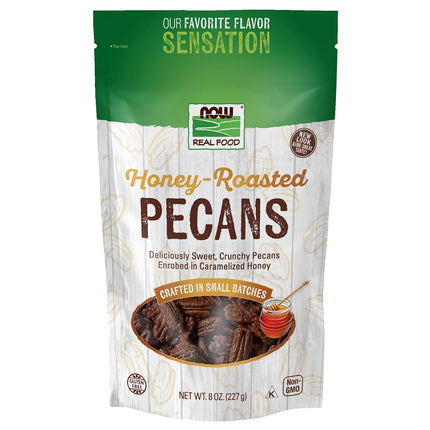 NOW Foods, Honey-Roasted Pecans, Flavor Sensations