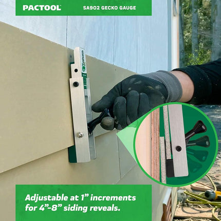 PacTool SA902 Gecko Gauge Siding Mounting Kit, for 5/16-Inch Fiber Cement Siding Installation