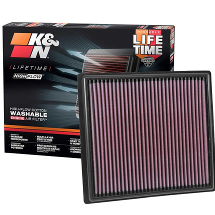 K&N Replacement air filter compatible with Dodge Ram 2500, 3500, 4500, 5500 2013-2016 (33-5005)