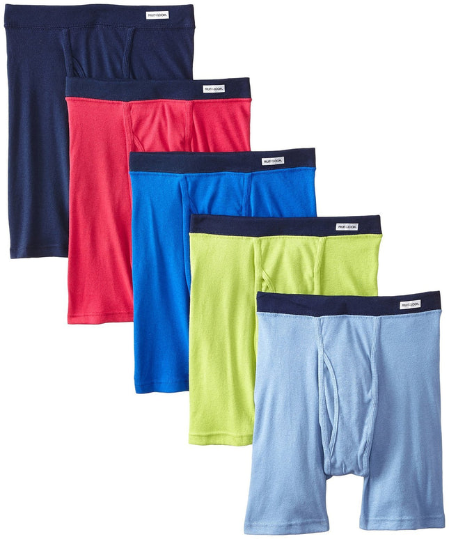 Fruit of the Loom Men's 5-Pack No Ride Up Covered 