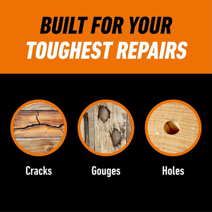 Gorilla All Purpose Wood Filler, 6oz Tube, Natural (Pack of 1)