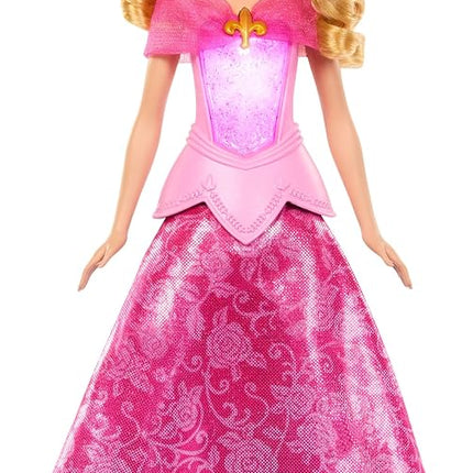 Mattel Disney Princess Aurora Doll in Transforming Dress w/Lights