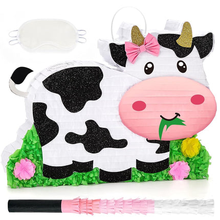 WERNNSAI Dairy Cow Piñata - Farm Animal Party Game