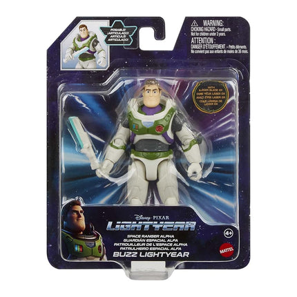 Buzz Lightyear Disney and Pixar Lightyear Space Ranger Alpha Buzz Lightyear Figure, Authentic Action Figure 5 Inches tall with 12 Posable Joints, Laser Blade, 4 Years & Up, HHJ79
