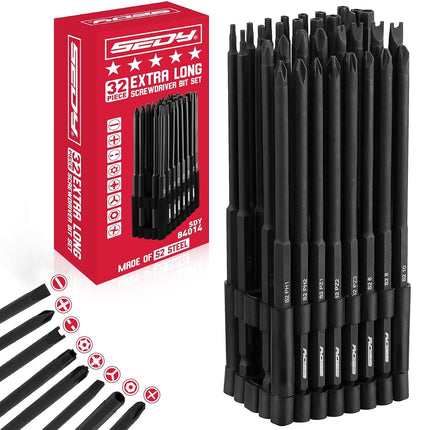 1/4" Extra Long Security Bit Set