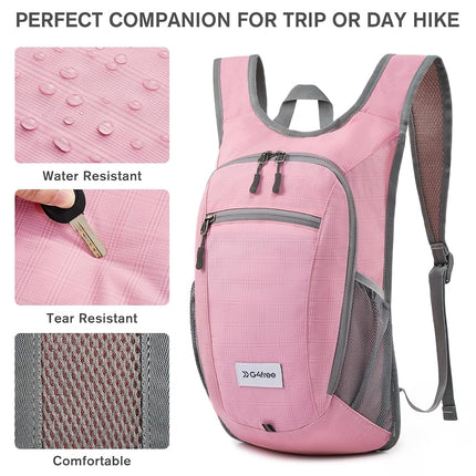 G4Free 10L Hiking Backpack Lightweight Packable Hiking Daypack Small Travel Outdoor Foldable Shoulder Bag(Dark Blue)