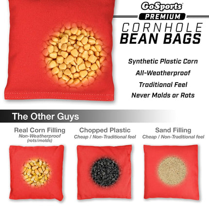 GoSports Cornhole Bean Bags Set of 4 - Regulation All Weather - Light Blue
