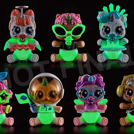 5 Surprise Unicorn Squad Series 6 Newborn Unicorn Glow Squad Mystery Collectible Capsule (2 Pack)