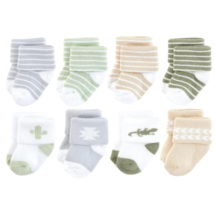Hudson Baby Unisex Baby Cotton Rich Newborn and Terry Socks, Little Lizard, 0-6 Months, Little Lizard, 0-6 Months