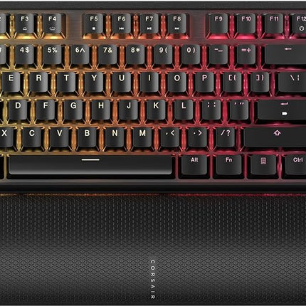 Corsair K70 CORE TKL WIRELESS RGB Tenkeyless Mechanical Gaming Keyboard – Pre-Lubricated MLX Red v2-Linear Switches – Noise Reduction – ABS Double-Shot Keycaps – QWERTY NA – Black