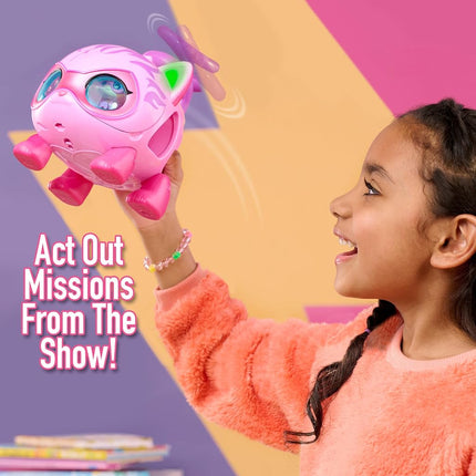 Just Play Disney Junior SuperKitties Su-Purr Wild Kitty Copter with Lights and Sounds, 3 Pieces, Poseable Figures, Toy for Fans, Girls, Kids, Ages 3 and Up