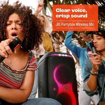 JBL PartyBox 2x Digital Wireless Microphone, Rechargeable Battery (20 Hours - 700mAh), Clear Voice, Clear Sound, Stable Connection at 2.4 GHz