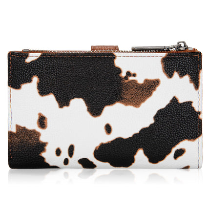 Carteras Wrangler para mujer, tarjetero delgado de dos pliegues, color marrón B, elegante