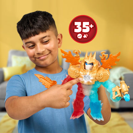 Goo JIT Zu Goo-Tron Supreme Superhero Toys, Combines The Power of Blazagon, Pantaro & Thrash in 1 Ultimate Hero
