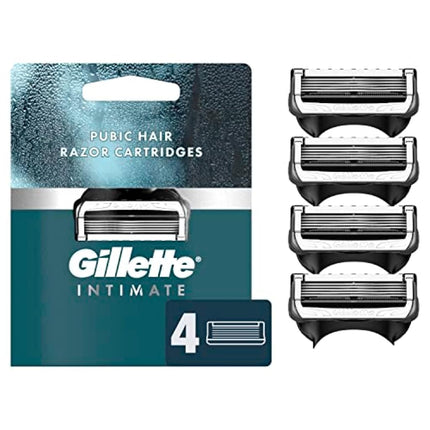 Gillette Intimate Pubic Hair Razor Cartridges, 4 R