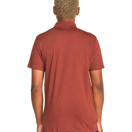 Volcom Short Sleeve Polo Shirt – Classic Fit, Soft Cotton Blend, Modern Casual Style, Cinnamon, XXL