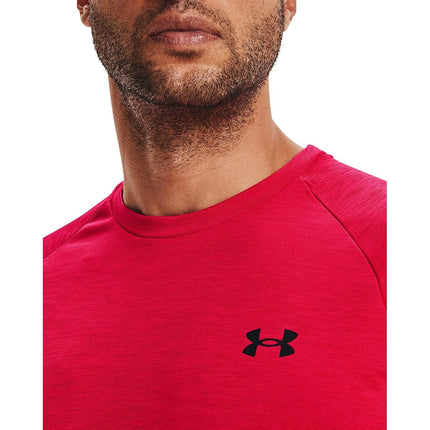 Under Armour Men's Velocity 2.0 Short Sleeve T Shirt, (600) Red / / Black, S