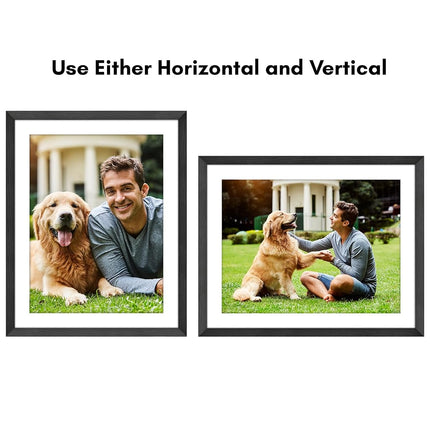 Americanflat 22x28 Poster Frame - Black Engineered Wood with Polished Plexiglass - Matted to 18x24 Photo Size - Hudson Collection - Wide Picture Frame for Wall Display - Black