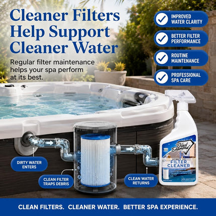 Black Diamond Stoneworks Ultimate Spa Filter Cleaner Spray, 32 oz